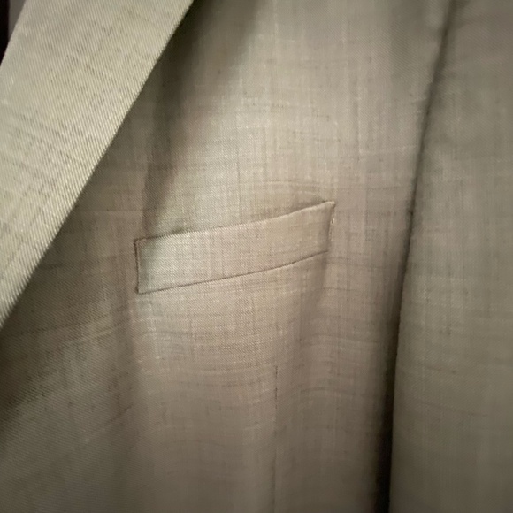 Chaps Mens Brown Black Blend Wool Business Formal Blazer- Sz-48R - Picture 3 of 16